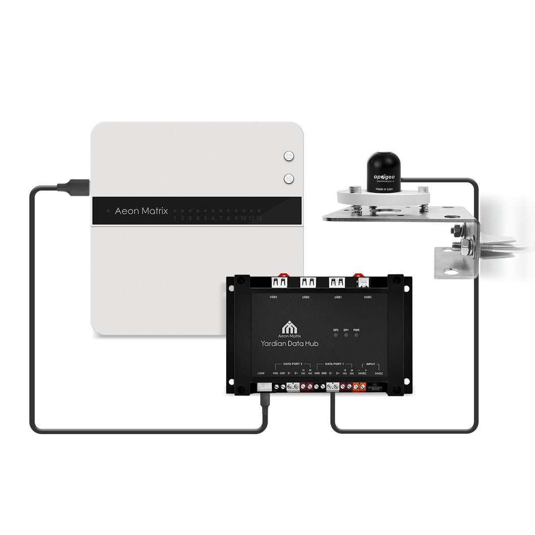 [Daily Light Integral Combo] Yardian Max Controller + Yardain Data Hub + Apogee Solar Sensor